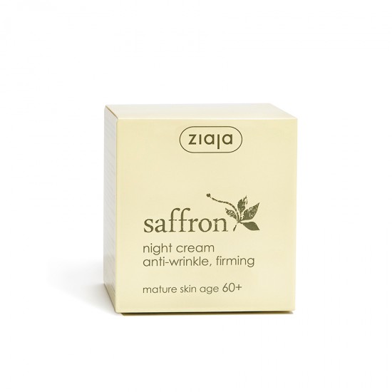 saffron 60+ - ziaja - cosmetics - Saffron night cream antiwrinkle 60+ 50ml ZIAJA